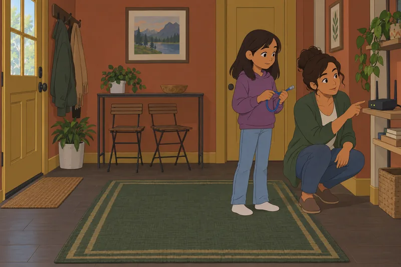 Children's Internet Addiction appears beside a home router.