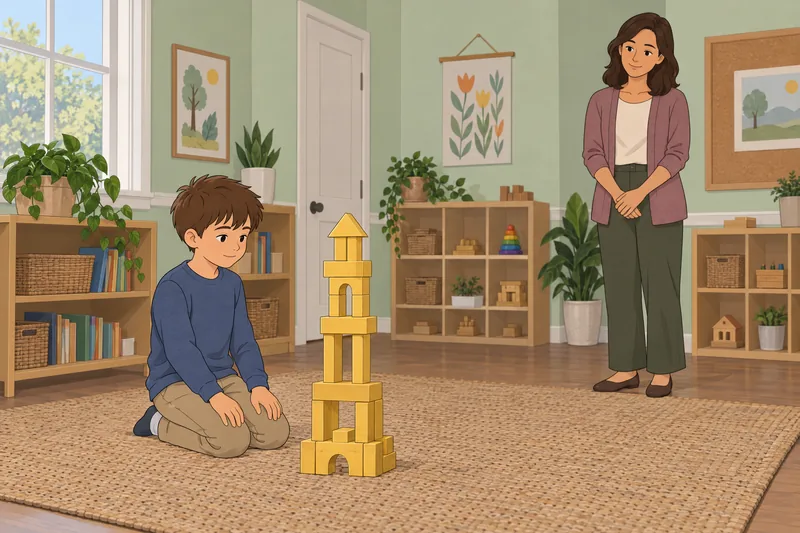 Cuestionario infantil de: un niño construye con apoyo.