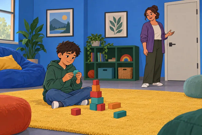 Una escena infantil de resiliencia muestra juego sereno.