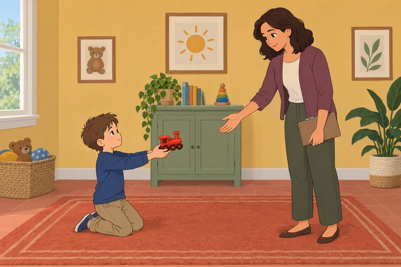 Childhood Autism Rating shows calm shared observation.