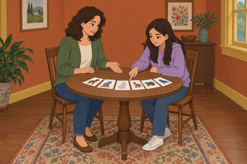 Autism Test for captures shared attention at home.