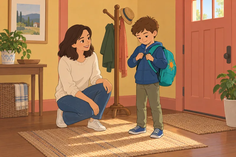 Pediatric Quality of shows a calm backpack check.