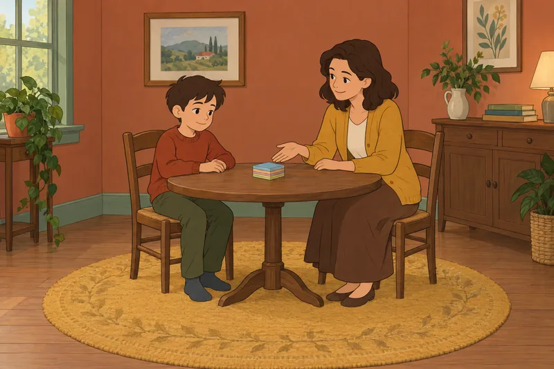 La escala infantil de acompaña una charla serena.