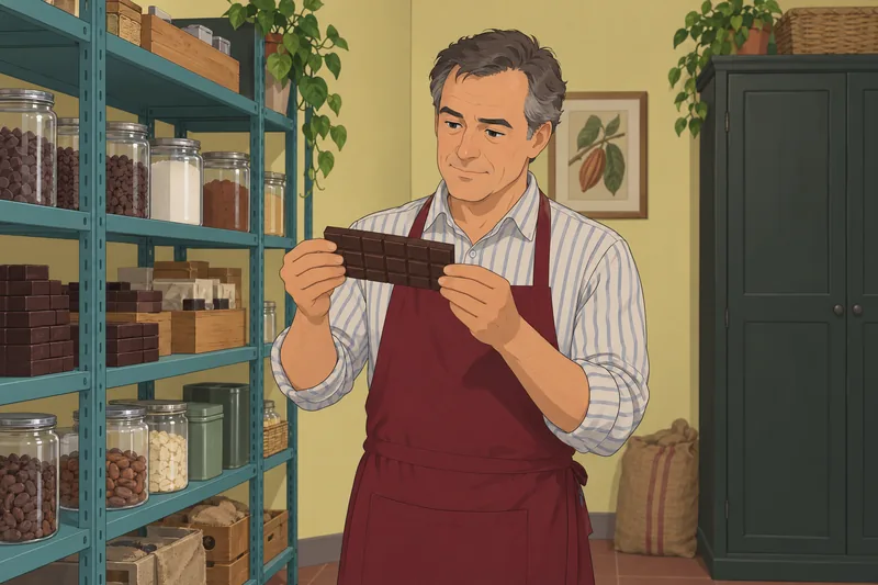 El cuestionario sobre el chocolate muestra una barra.