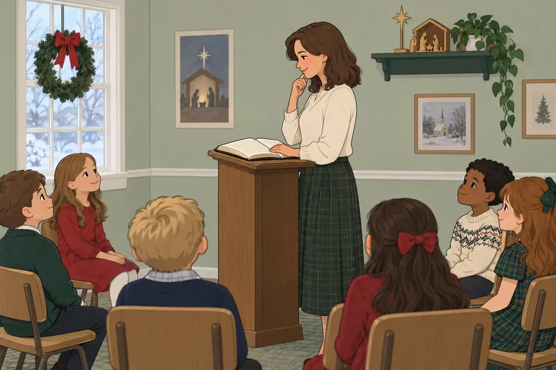 El concurso bíblico de Navidad en aula