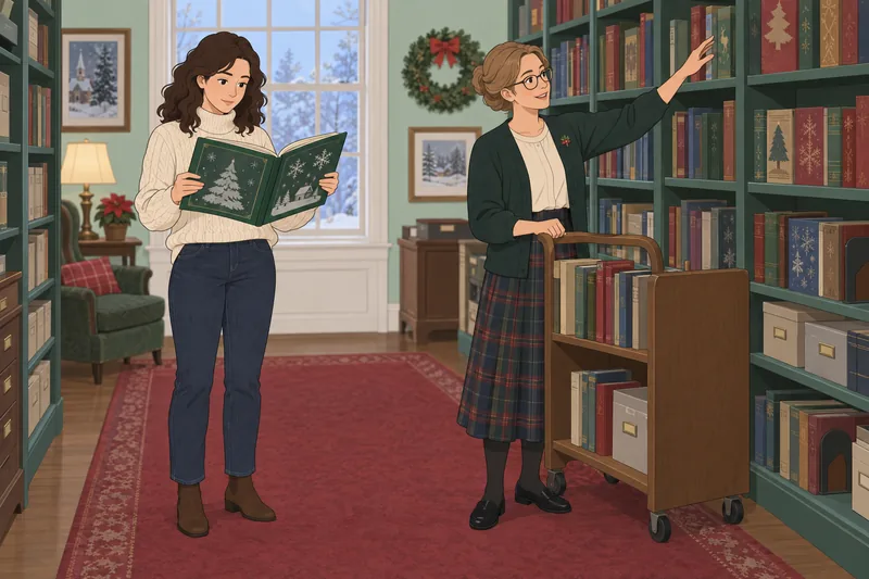 El cuestionario sobre libros muestra una biblioteca.