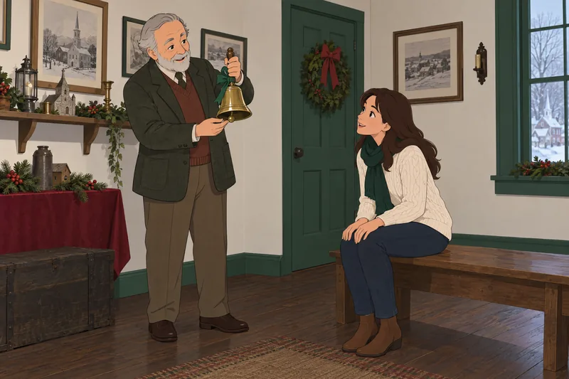 Christmas Carol Quiz depicts a ringing handbell.