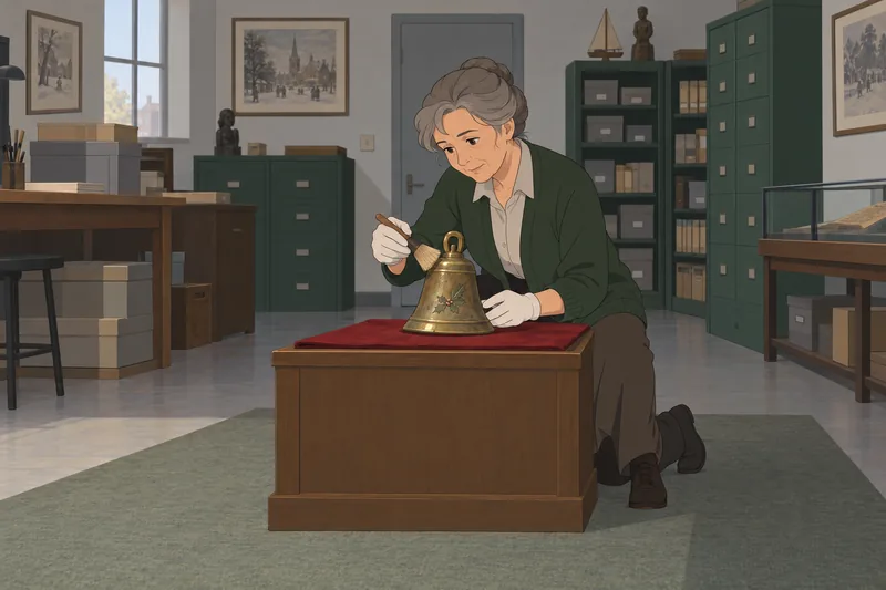 Christmas History Quiz shows an antique bell.