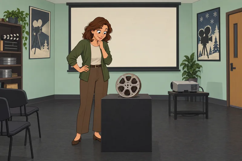 Quiz de imágenes muestra una pista cinematográfica.