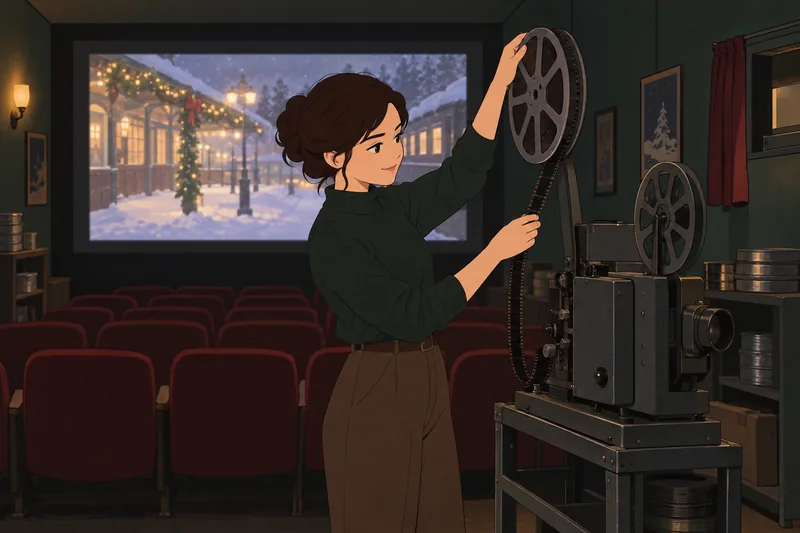 Quiz de películas muestra un carrete.