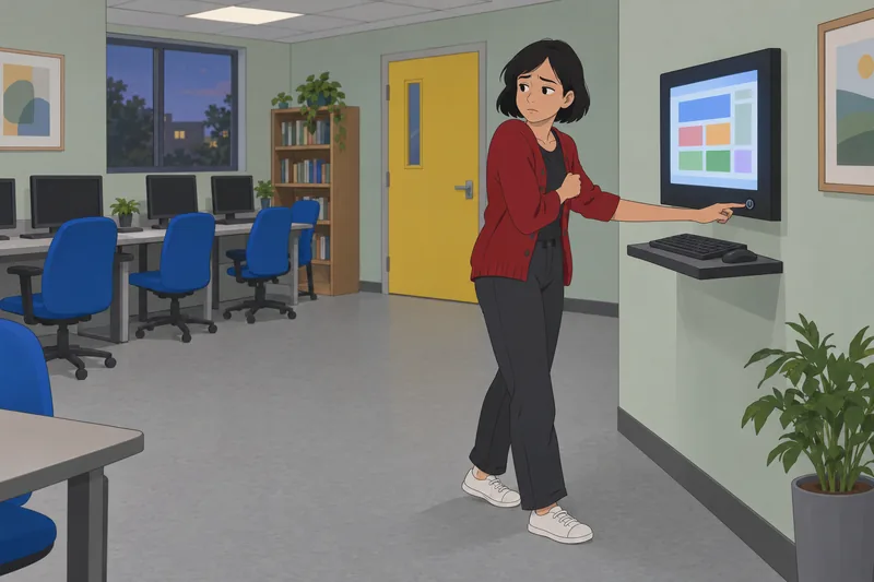 Quiz sobre vivir muestra un monitor insistente.