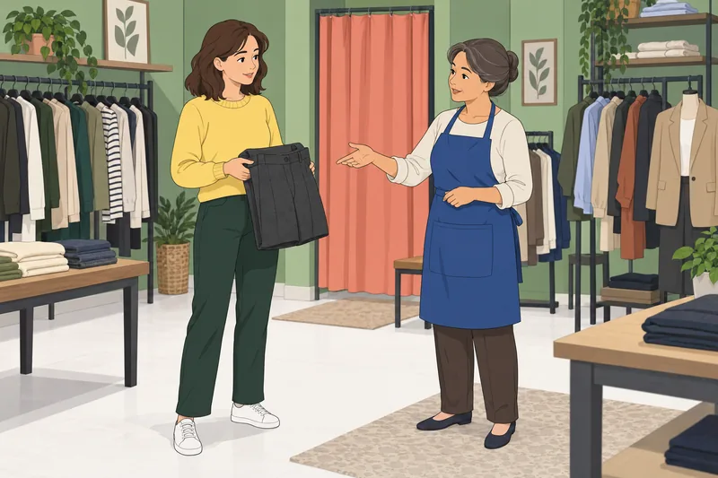 Chubby Belly Girl: discussing comfortable trouser fit.