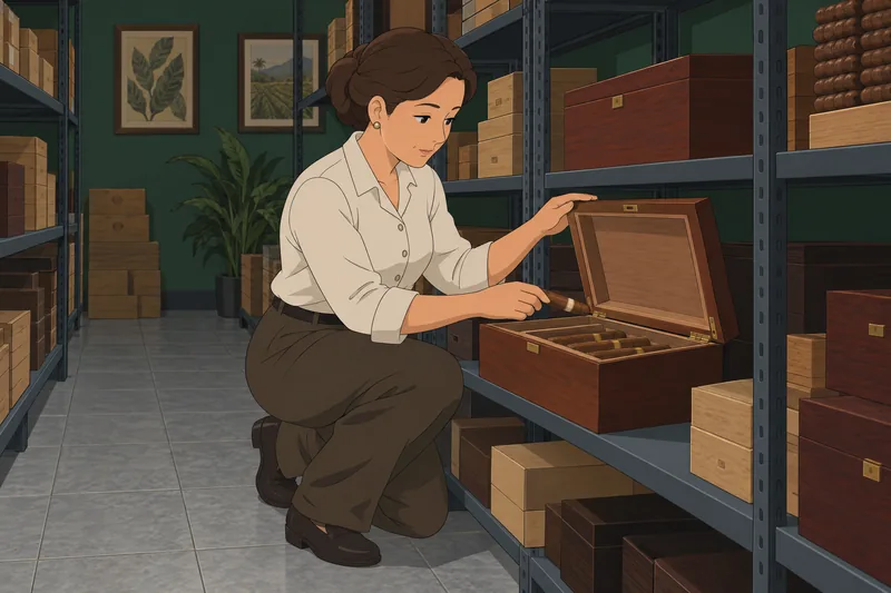 Cigar Quiz highlights careful humidor storage.