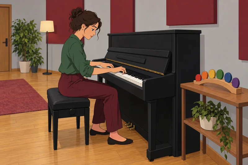 Circle of Fifths player compares neighboring piano keys.