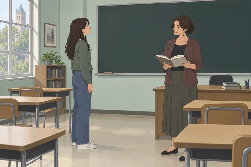 cuestionario de literatura en un aula de lectura.