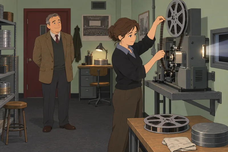 Classic Movie Quiz: a reel enters the projector.
