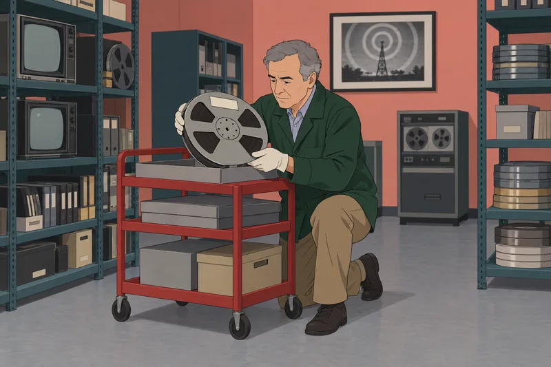 Classic TV Quiz beside a historic film reel.