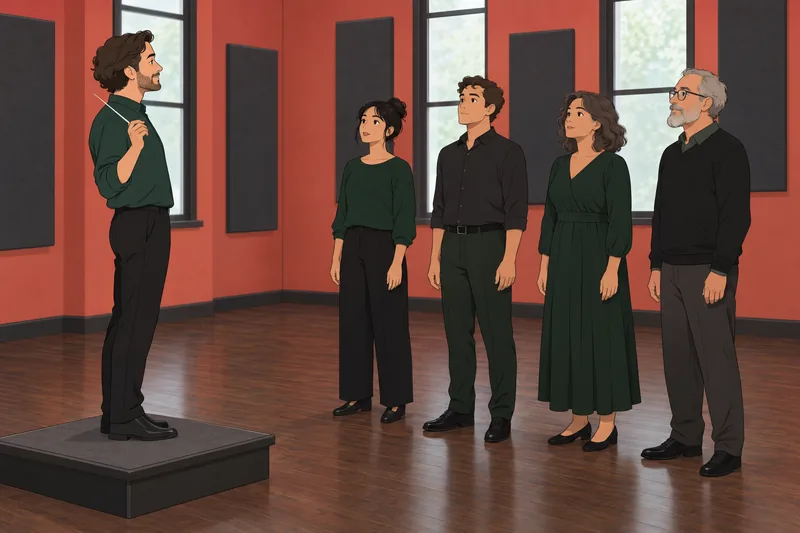 El cuestionario de música muestra un coro atento.
