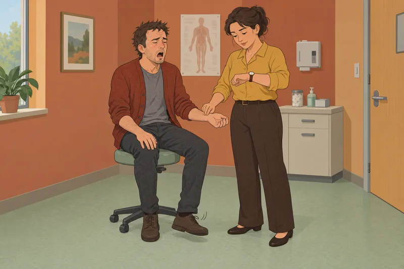 Clinical Opiate Withdrawal monitoring occurs.