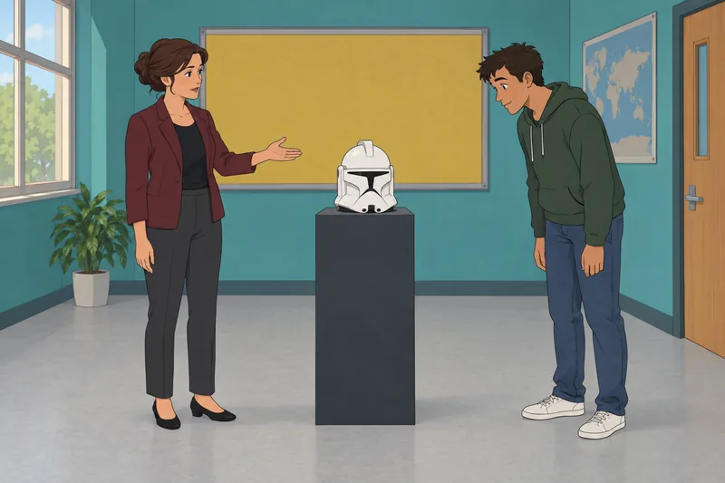 Clone Trooper Quiz shows a lore lesson.
