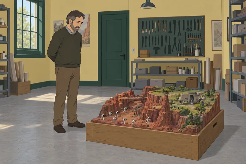 El cuestionario sobre soldados destaca un diorama.
