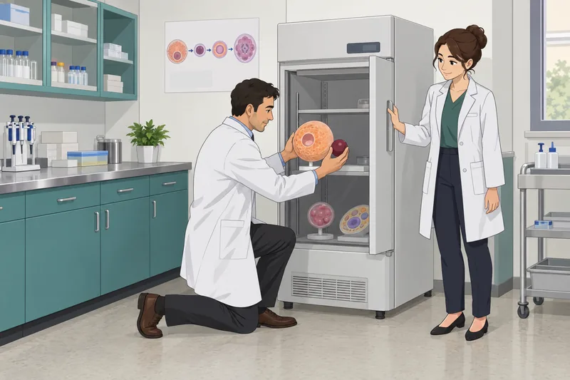 Cloning Quiz: a clinician demonstrates nuclear transfer.