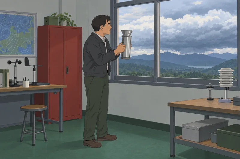 Cloud Quiz captures a rain gauge observation.