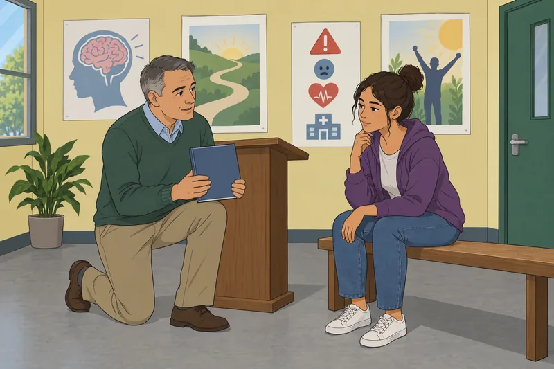 Cocaine Addiction Quiz depicts treatment learning in class.