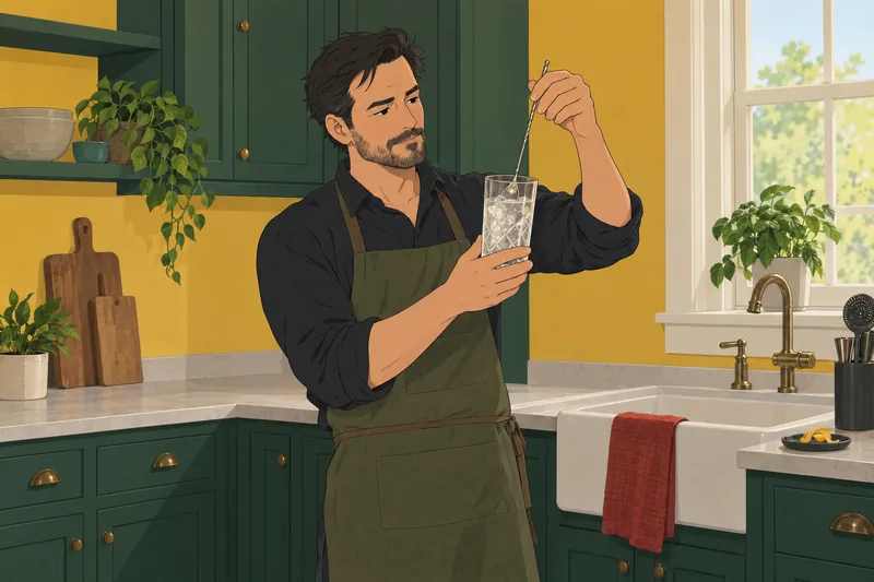 Quiz de coctelería muestra una prueba de dilución.