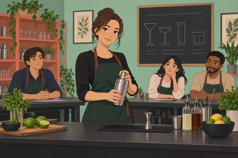 Quiz de coctelería muestra una mezcla precisa.