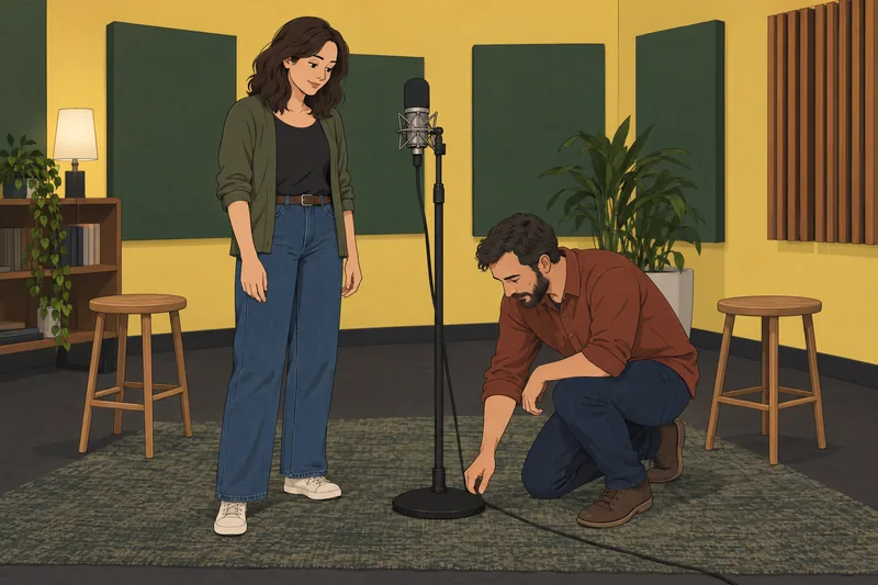 El cuestionario sobre Colleen muestra un micrófono.