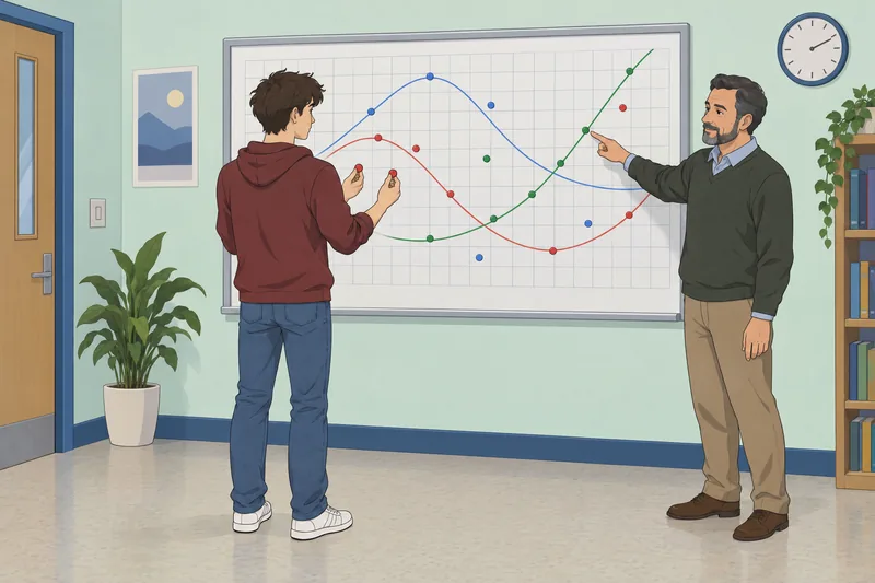 El cuestionario de álgebra muestra práctica gráfica.
