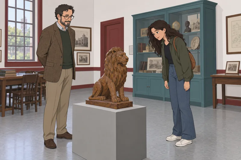 El cuestionario sobre mascotas presenta una figura tallada.