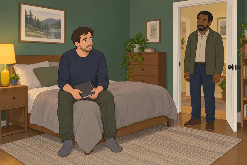 Columbia Depression Scale frames a bedroom check-in.