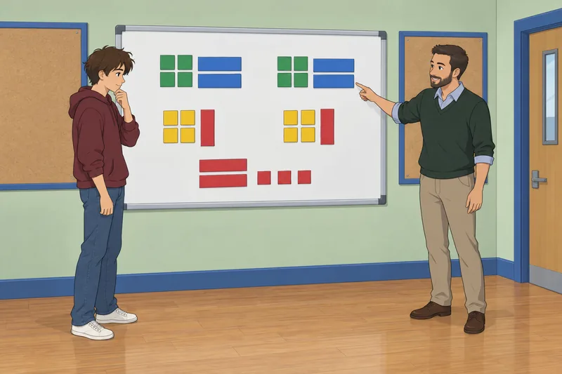 Escena del cuestionario sobre combinación en clase.