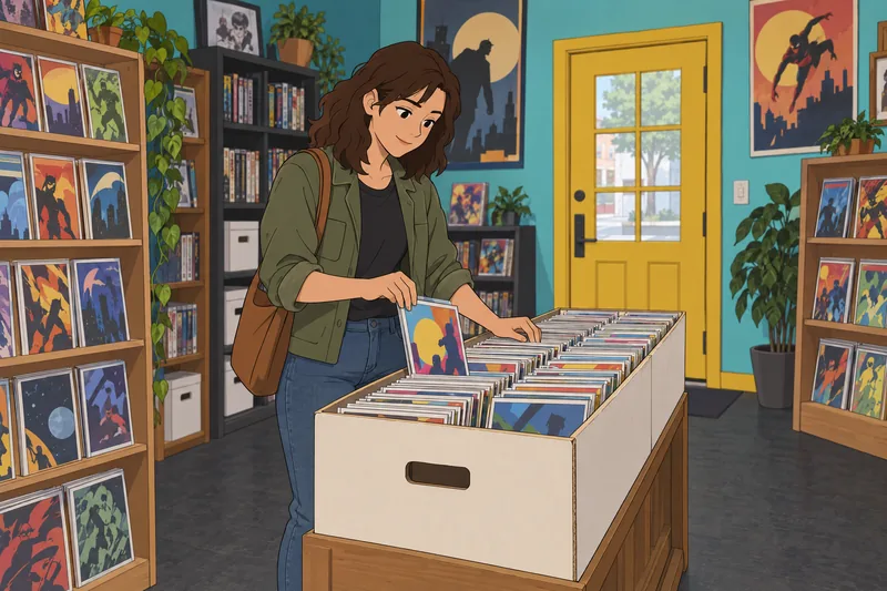 El cuestionario sobre cómics muestra una caja.