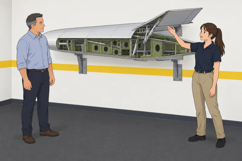 El cuestionario sobre aviones muestra el ala.