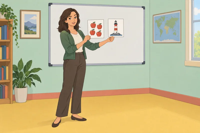 Common and Proper cards guide a classroom lesson.