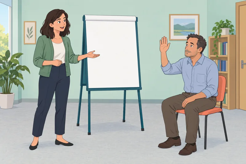 Communication and Speech: a student answers clearly.