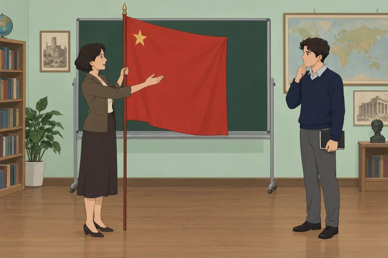 Communist Quiz takes place in a history classroom.