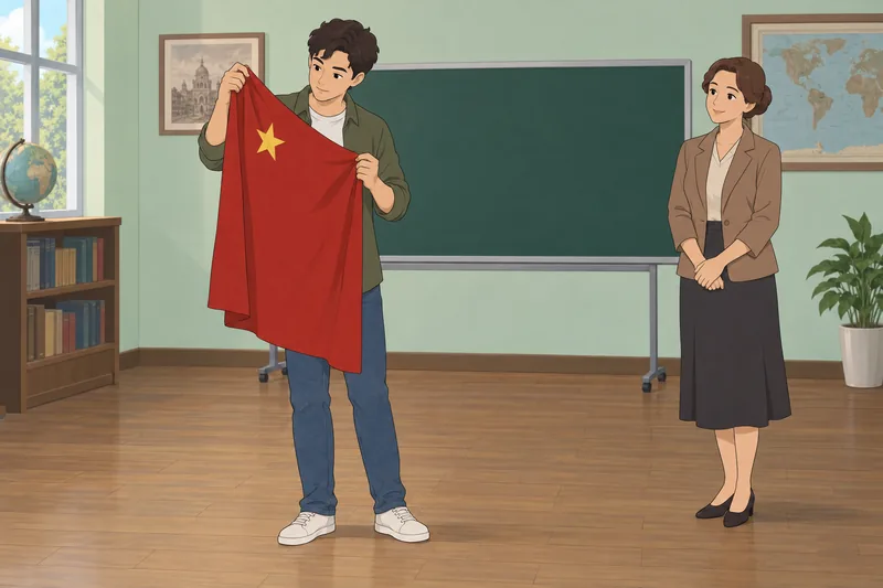 El cuestionario sobre el comunismo ocurre en clase.