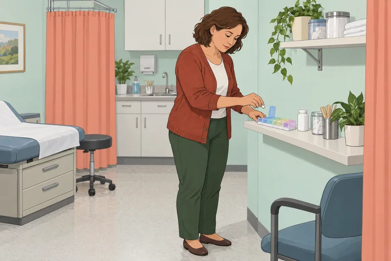 Treatment Adherence Scale shows organized doses.