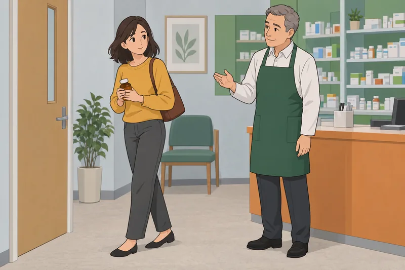 El nivel de cumplimiento muestra consejo farmacéutico.