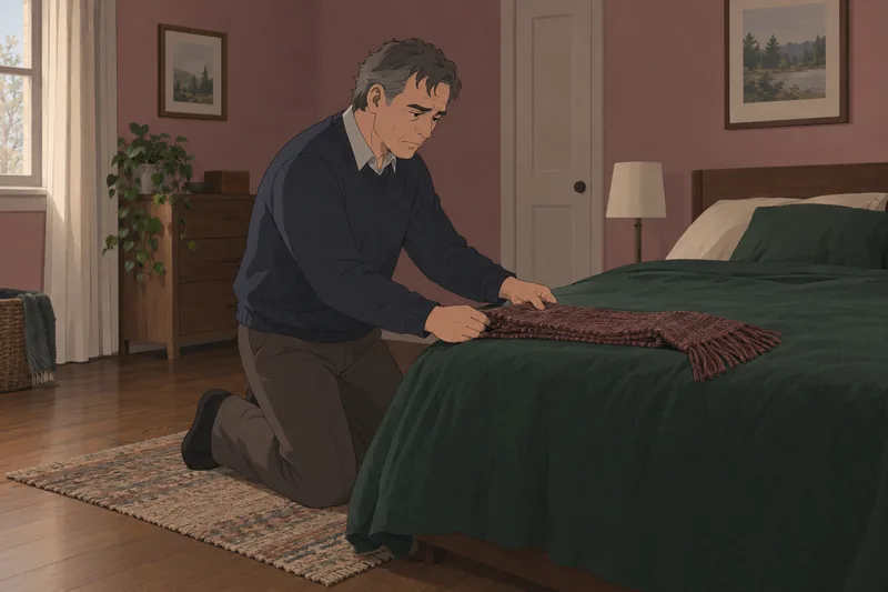 Inventory of Complicated grief in a bedroom.