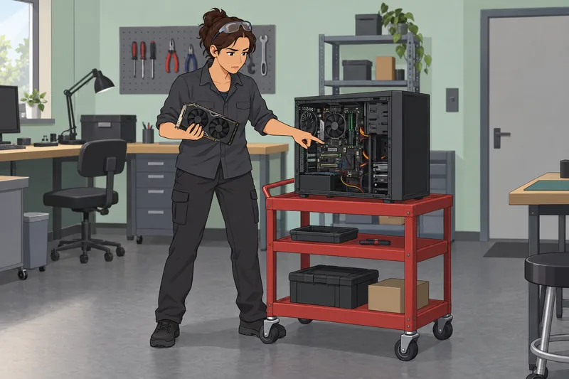 Computer Hardware Quiz shows a careful desktop diagnosis.