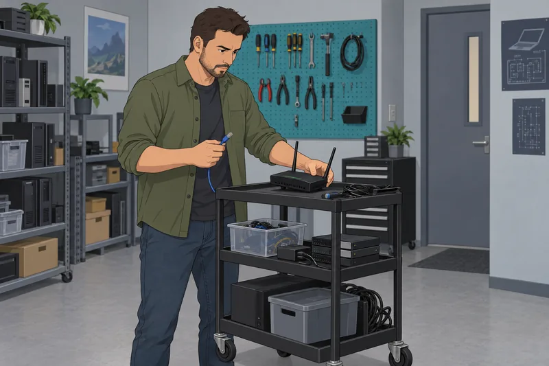 Computer Quiz checks a router connection.