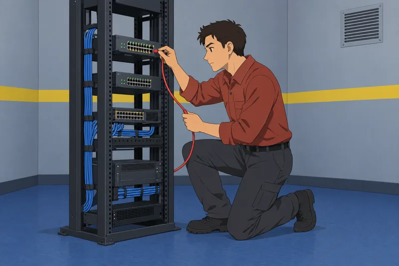 Computer Science Quiz shows a networking lab.