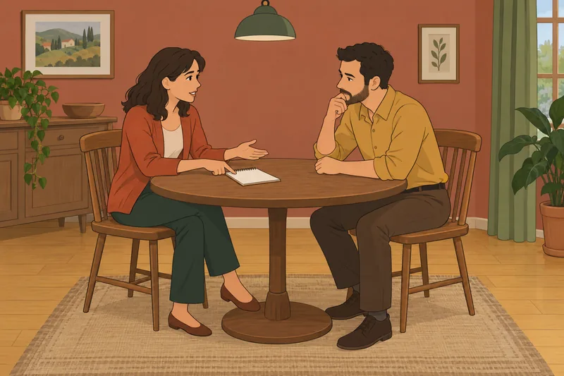 Conflict Resolution Styles appear in a calm discussion.