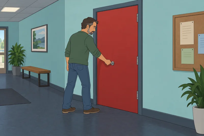 Connor-Davidson Resilience Scale faces a closed door.
