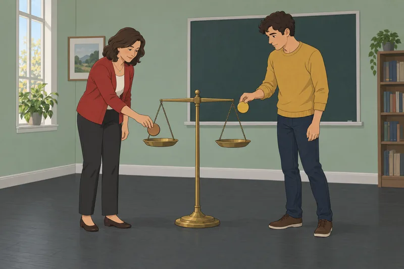 escala de consecuencialismo muestra una ponderación moral.
